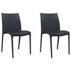 vidaXL Vrtne stolice 2 kom antracit 50 x 46 x 80 cm od polipropilena