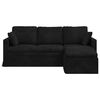 vidaXL Sofa Crna 198 x 134 x 80 cm Bar&scaron;un
