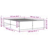vidaXL Okvir za krevet crni 120x190 cm konstruirano drvo i metal