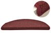 vidaXL Prostirke za stepenice 15 kom 56x17x3 cm bordo poluokrugle