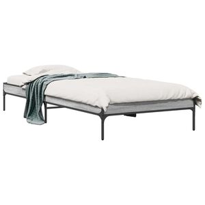 vidaXL Krevetna konstrukcija Siva Sonoma 80 x 200 cm Konstruirano drvo