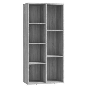 vidaXL Ormarić za knjige boja sivog hrasta sonome 50 x 25 x 106 cm