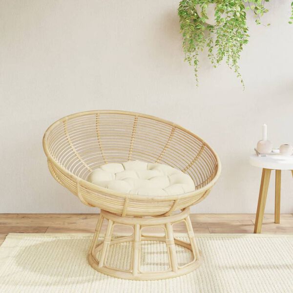 vidaXL Okrugli jastuk krem &Oslash; 60 x 11 cm od tkanine Oxford