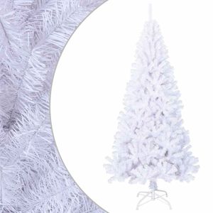 vidaXL Umjetno božićno drvce s gustim granama bijelo 180 cm PVC