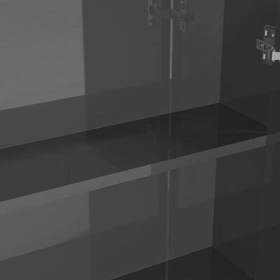 vidaXL Kupaonski ormarić s ogledalom 60x15x75 cm MDF siva bijeli
