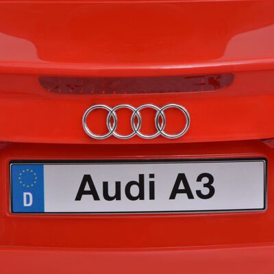 vidaXL Električni Autić s Daljinskim Upravljačem Audi A3 Crveni