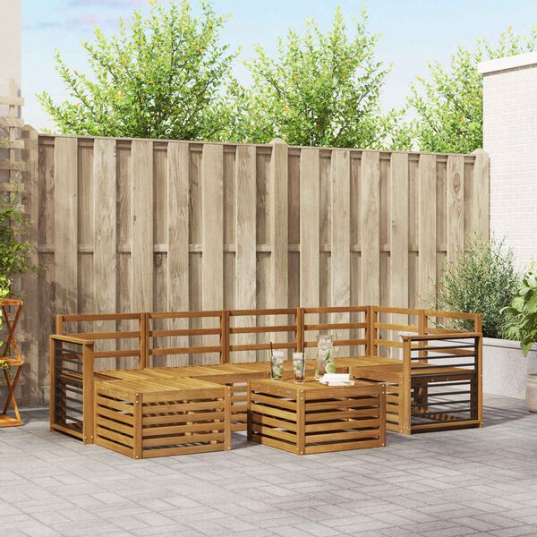 vidaXL Setovi sofa Prirodna Čvrsto drvo akacije