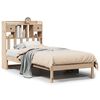 vidaXL Krevet s regalom za knjige bez madraca 90x190 cm od borovine