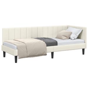 vidaXL Kutni okvir kreveta Krema 80 x 200 cm Bar&scaron;un