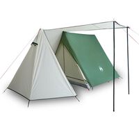 vidaXL Šator za kampiranje za 3 osobe zeleni 465x220x170 cm taft 185T