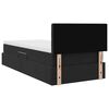 vidaXL Krevet s od storage s madracem Crna 100 x 200 cm Bar&scaron;un