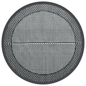 vidaXL Vanjski tepih ARAKIL sivi &Oslash; 120 cm PP