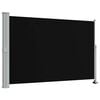 vidaXL Uvlačiva bočna tenda za terasu 160 x 300 cm crna