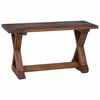 vidaXL klupa Prirodna 85 x 35 x 46 cm Čvrsto drvo iz reciklaže