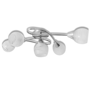 Stropna Svjetiljka Staklena Sjenila za 5 E14 Žarulja