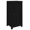vidaXL Komode 2 kom crne 39x35x80 cm od masivne borovine