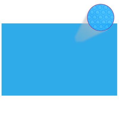 vidaXL Pravokutni pokrivač za bazen 800 x 500 cm PE plavi