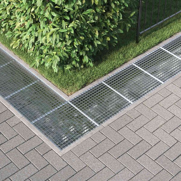 vidaXL Re&scaron;etka Srebrno 50 x 50 x 2 cm Vruće pocinčani čelik