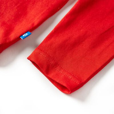 Dječja majica dugih rukava crvena 92