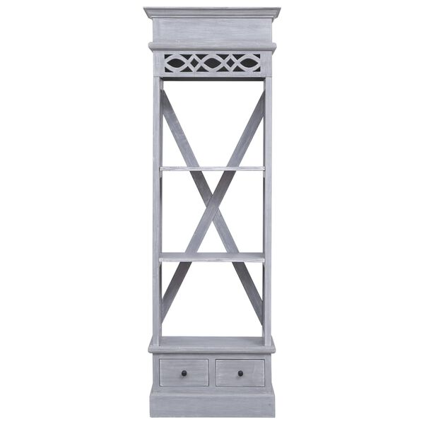 vidaXL Visoka komoda 60 x 30 x 175 cm od masivnog drva mahagonija