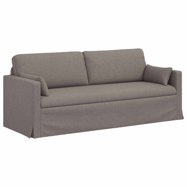 vidaXL Sofa 180cm Sivo-smeđa Metal