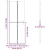 vidaXL Walk-In zid za tuširanje Crna 90 x 6.5 x 190 cm
