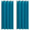 vidaXL Zavjese za blackout s prstenovima 2 kom. Tirkizna 225 x 140 cm