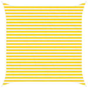 vidaXL Jedro za sunce Žuta i bijela 3,6 x 3,6 m 100% poliester Oxford