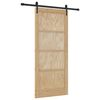 vidaXL Klizna vrata ORKDAL Prirodna 86 x 198,5 cm Masivna borovina