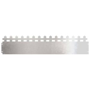 vidaXL Rubnjaci za travnjak 10 pcs Srebrno 103 x 0,05 x 22 cm