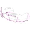 vidaXL Krevet za djecu s uzglavljem Ljubičasta 80 x 200 cm Baršun