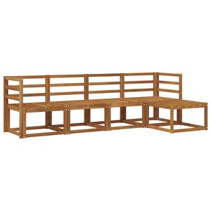 vidaXL Set vanjskih sofa 5 pcs Prirodna Čvrsto drvo akacije