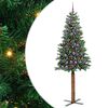 vidaXL Mr&scaron;avo božićno drvce Zelena 210 cm PVC i čvrsto drvo bora