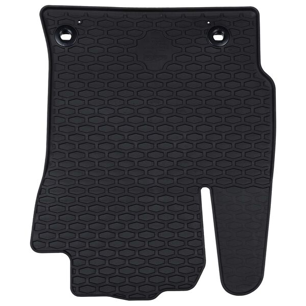 vidaXL Auto tepih 4 pcs Crna Guma