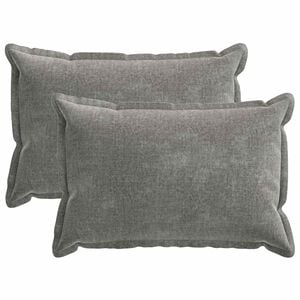 vidaXL Presvlaka za jastuk 2 pcs HOUTEN Tamnosiva 50 x 75 cm