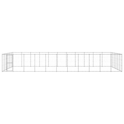 vidaXL Vanjski kavez za pse od pocinčanog čelika 79,86 m²