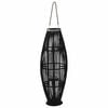 vidaXL Viseći svijećnjak od bambusa crni 95 cm