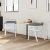 vidaXL Trpezarijske stolice 2 pcs Bijelo 54 x 57 x 73 cm