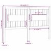 vidaXL Uzglavlje crno 156 x 4 x 100 cm od masivne borovine