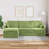 vidaXL Sofa Svijetlo zelena 198 x 134 x 80 cm Bar&scaron;un