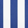 vidaXL Skrovita tenda Plava i bijela 250 x 200 cm Poliester i aluminij