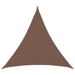 vidaXL Jedrilica za sunčevu sjenu Smeđa 2 x 2 x 2 m HDPE