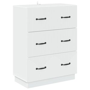 vidaXL Ormar s ladicama Bijela 66 x 34,5 x 87 cm Konstruirano drvo