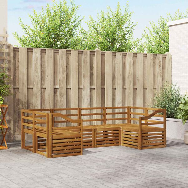 vidaXL Setovi sofa 6 pcs Prirodna Čvrsto drvo akacije