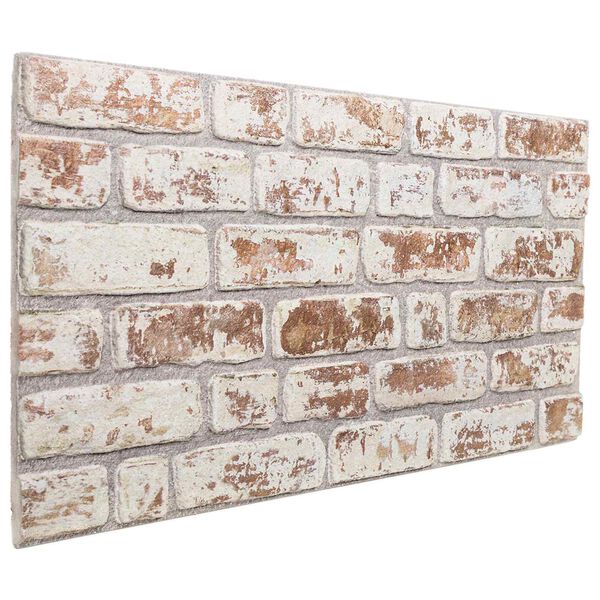 vidaXL Zidne panele 10 pcs Crvena i bijela 100 x 50 cm EPS pjena