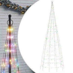 vidaXL LED božićno drvce 550 LED &scaron;arenih 300 cm