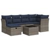 vidaXL 7-dijelni set vrtnih sofa sivi od poliratana