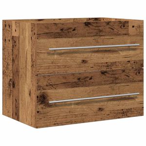 vidaXL Ormarić za umivaonik u kupaonici, staro drvo, 60x38,5x48 cm, inženjerski drvo