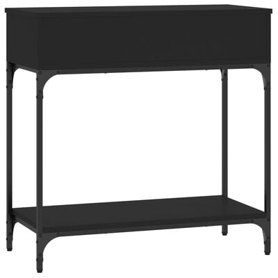 vidaXL Konzolni stol crni 75 x 34,5 x 75 cm od konstruiranog drva