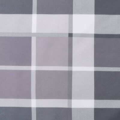 vidaXL Jastuk za palete sivi karirani 60 x 40 x 12 cm od tkanine